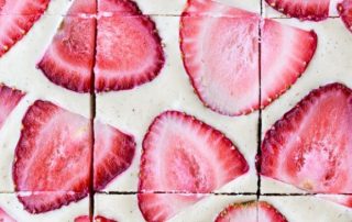 No-Bake Strawberry Shortcake Bars (Gluten Free, Paleo and Vegan)